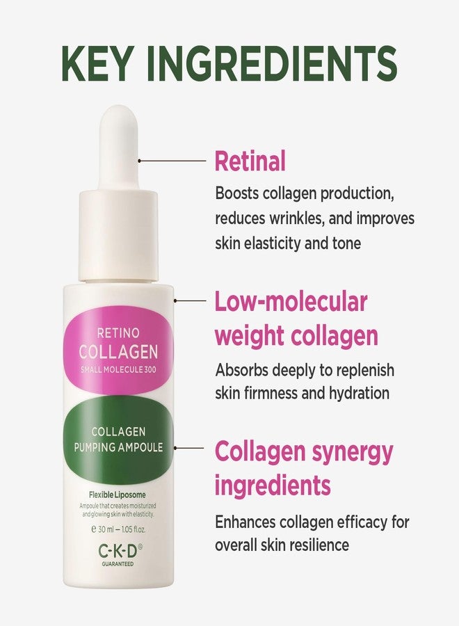 CKD Guaranteed CKD Retino Collagen Pumping Ampoule – Firming & Pore-Refining Facial Serum for Skin Elasticity. Enhances Collagen, Improves Skin Texture & Tone, Strengthens Skin Barrier, Korean Skincare, 1.01 fl oz - Image 5